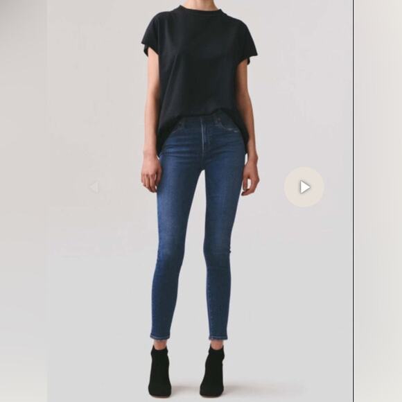 Agolde Denim - AGOLDE sophie mid rise ankle jeans in indigo 29